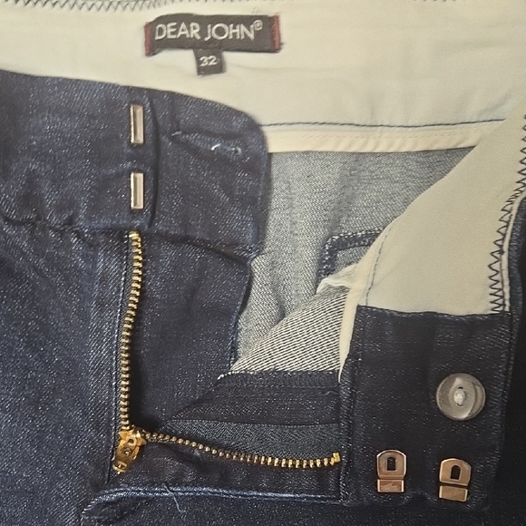 Dear John Women's Dark Denim Blue Jean Shorts - Picture 3 of 6